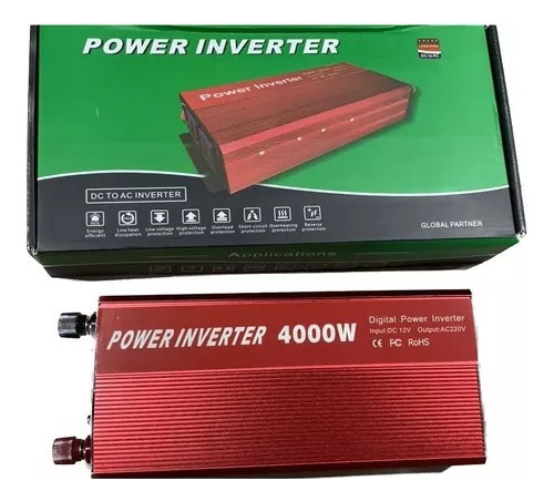 Inversor Covertidor Voltaje 4000w Batería 12 Volts A 220volt