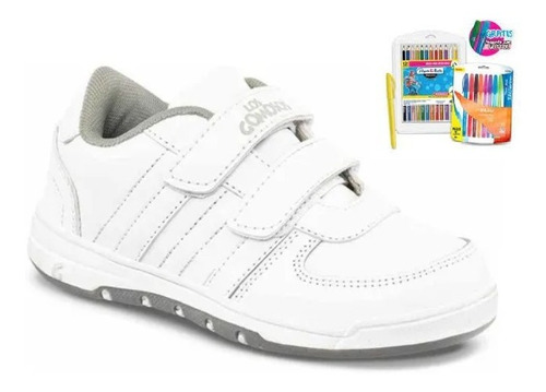 Tenis Croydon Con Correas En Velcro Y Suela Cosida + Kit 