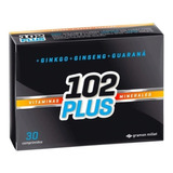 102 Plus Vitaminas Minerales Ginko Ginseng Guarana X 30 Comp