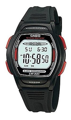 Reloj De Cuarzo De Resina Negro Casio Lw2014av Para Mujer Co