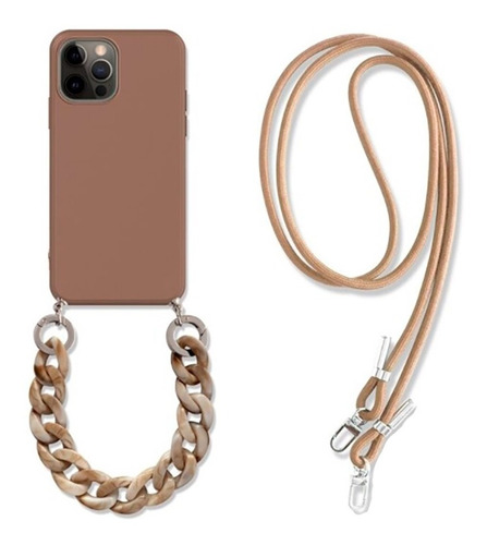 Funda Para iPhone 13 Pro Max Para Mujer Correa Corta Y Larga