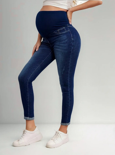 Jeans Dama Pantalones Maternidad Mezclilla Premamá Embarazo | MercadoLibre