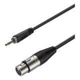 Cable De Audio Aux. 3.5mm Jack Esréreo A Xlr Hembra 3 Metros