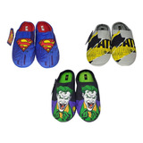 Pantuflas Para Hombres Comics Batman Guasón Superman