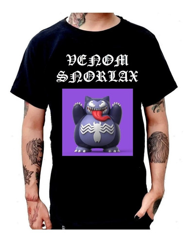 Playera Venom Snorlax Pokemon Anime Aesthetic