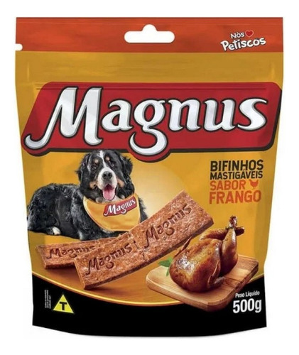 Bifinho Cães Adultos Frango 500g Magnus