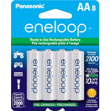 Baterias Recargables Panasonic Eneloop Aa 8p 2000mah Solar