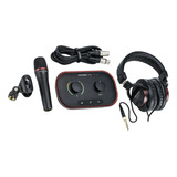 Pack De Audio Focusrite Vocaster One Studio Mic Auricular