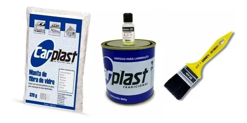 Kit Reparo Resina Adesivo Laminacao + Fibra De Vidro +pincel