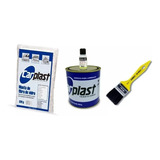 Kit Reparo Resina Adesivo Laminacao + Fibra De Vidro +pincel