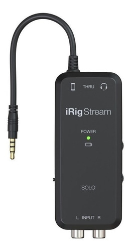 Interface De Áudio Ik Multimedia Irig Stream Solo Streaming