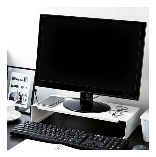 Base Eleva Monitor Pc-notebook, Soporte Escritorio Estante