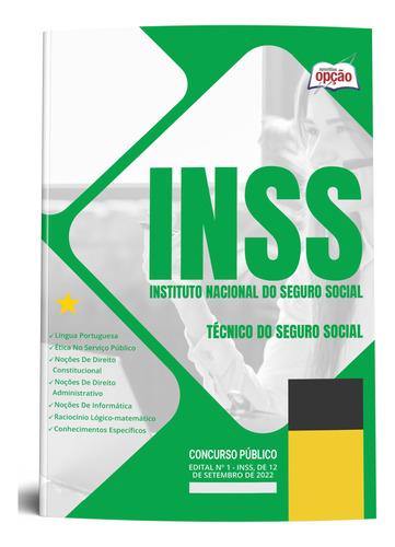 Apostila Completa Técnico Do Seguro Social Inss 2024 - Opção