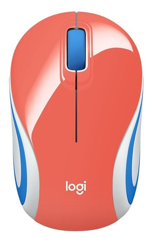 Mouse Inalambrico Portatil Logitech M187 Coral Refresh Color Rosa