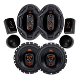 Kit Duas Vias Jbl 6'' 160w + Par Alto Falantes Jbl 6x9 240w