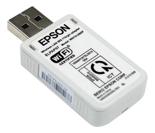 Adaptador Wifi Para Proyectores Epson Elpap07 Wn7512bep