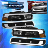 For 99-02 Silverado / 00-06 Tahoe Led Drl Black Amber He Aac