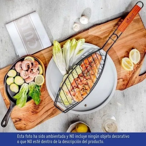 Asador Asados Parrilla Para Pescado Pez Bbq Elegante