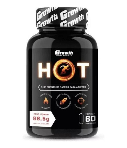  Hot Termogênico Growth Supplements 60 Cápsulas