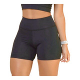 Short Corto Lycra Vaplex Faja Ancha Doble Costura Tiro Alto