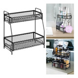 Estante Organizador Cocina Baño Hogar Multiuso Almacenamient Color Negro