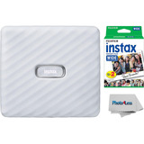 Paquete Fujifilm Instax Link Wide Printer Ash White Con Pelí