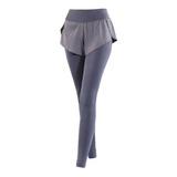 Leggins Deportivos Shorts Yoga Gym Cintura Alta 2en 1 Correr