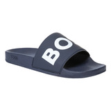 Sandalias Para Baño Hugo Boss Sean Slides Azul - Originales