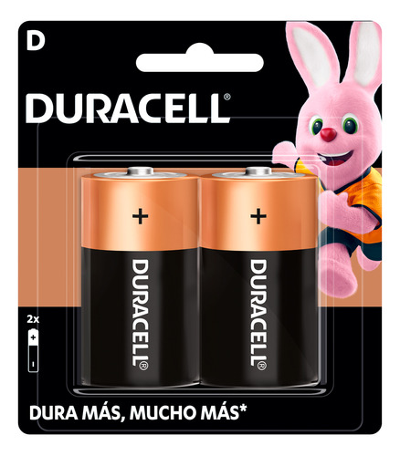 Pila Alcalina Duracell®  D , 2 Piezas Surtek