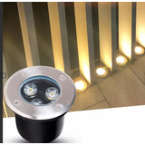 4 Balizador Spot Led 12v 3w Piso Piscina Deck Barco Jardim