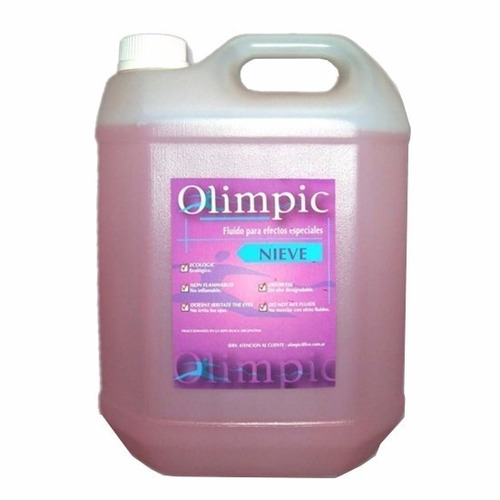 Liquido De Nieve Olimpic 5 Litros Para Máquina