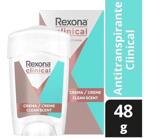 Antitranspirante Crema Rexona Women Clean Scent 48gr