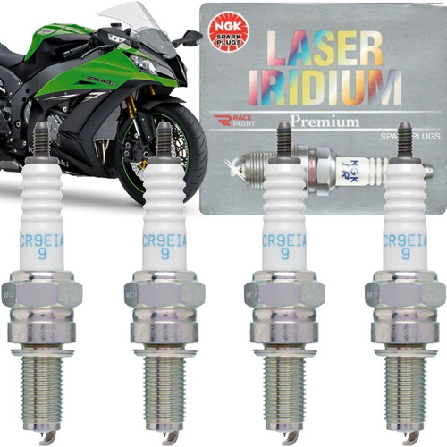 4 Velas Iridium Cr9eia-9 Ngk Kawasaki Zx10 R Zx14 Ninja 1000