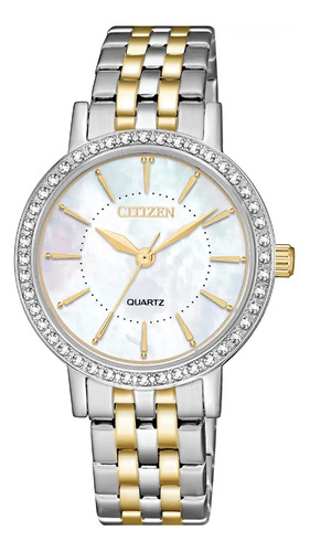 Reloj Citizen Clásico Cristal Para Dama El3044-89d Ts
