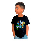 Camiseta Infantil Cavaleiros Do Zodíaco Seiya Shun Shiryu