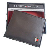 Billetera Hombre Tommy Cuero Natural Original Mod 31hp220118