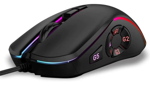 Mouse Gamer 10 Botones Con Luces Led Weibo X9 7200dpi