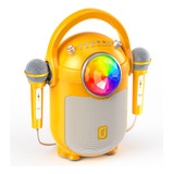 Jyx-d15 Minions Altavoz Karaoke Para Niños Con 2 Micrófonos