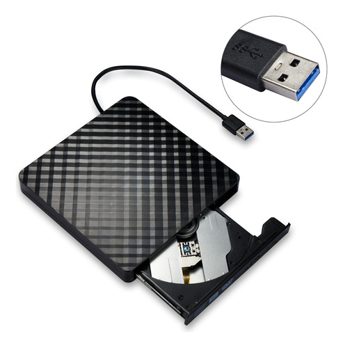 Unidad Externa De Cd Dvd +/-rw Usb 3.0 Tipo C