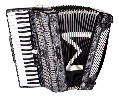 Acordeon Sanfona Michael Acm8007n Pbk 37 Teclas C/ Case