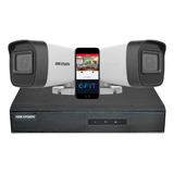 Camara Seguridad Kit Hikvision Dvr 4 Canales + 2 Bullet 4k