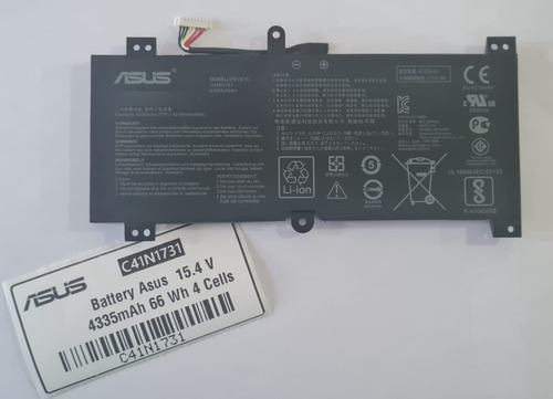 C41n1731 - Original Batery Asus 15.4 V 4335 Mah 66 Wh