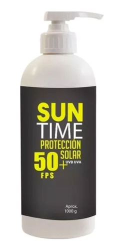 Bloqueador Solar Suntime 1 Lt Factor 50 + Con Dispensador