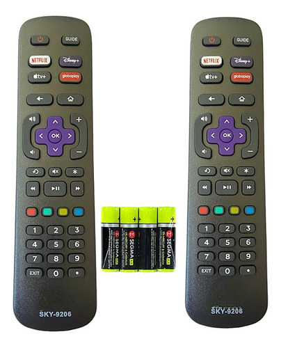 Controle Remoto Para Philco Smart Tv Roku 4k 32 40 43 50 58