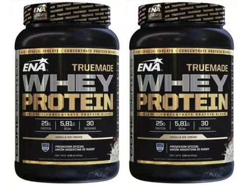 Combo 2 Truemade Whey Protein Ena 4lb Concentrada Isolada