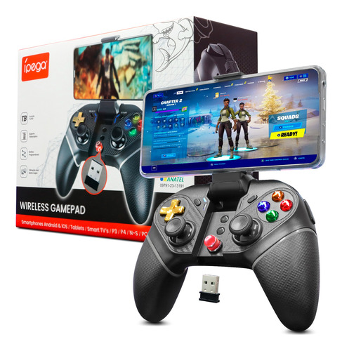 Controle Joystick Ipega Gamepad Bletooth Android Ios Pc Ps3