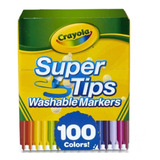 100 Marcadores Plumones Crayola Lavables De Linea Fina Xtr P