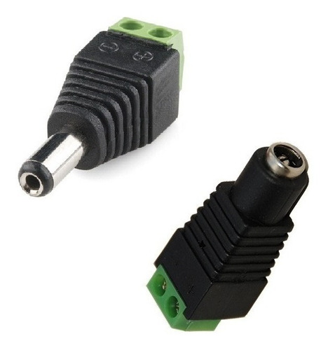 Ficha Conector Plug Jack Alimentacion El Juego Hembra Macho 