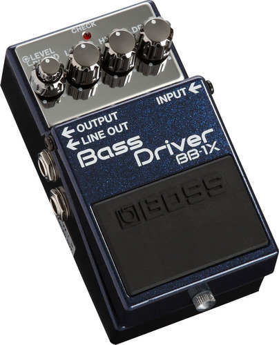 Boss Bb-1x Bass Driver Pedal De Efecto Para Bajo Eléctrico Color Azul Oscuro