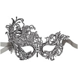 Mascara De Halloween Antifaz Plateado Para Mujer-luxury Mask